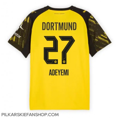 Koszulka piłkarska Borussia Dortmund Karim Adeyemi #27 Strój Domowy 2025-26 tanio Krótki Rękaw Koszulka piłkarska Borussia Dortmund Karim Adeyemi #27 Strój Domowy 2025-26 tanio Krótki Rękaw